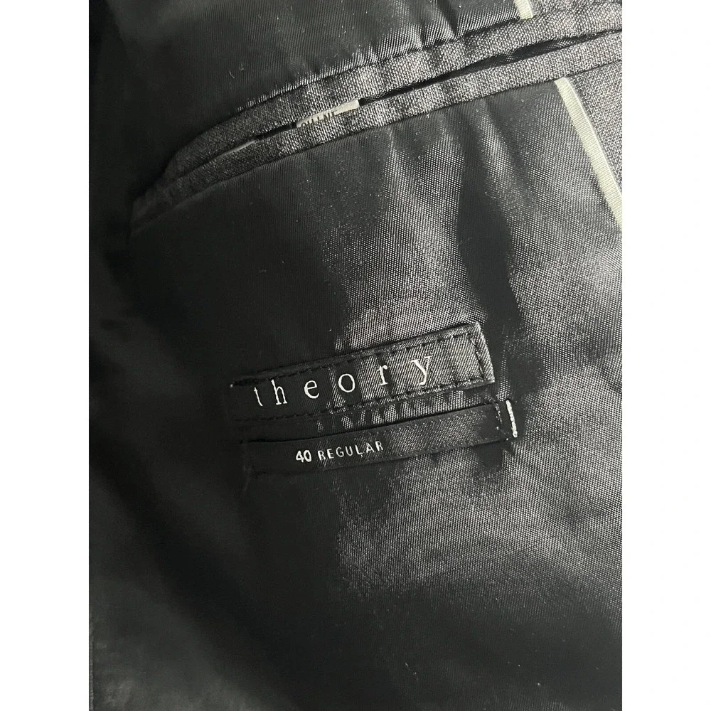 Theory‎ Blazer Mens 40 Sports Coat Grey Wool Regular Classic Jacket